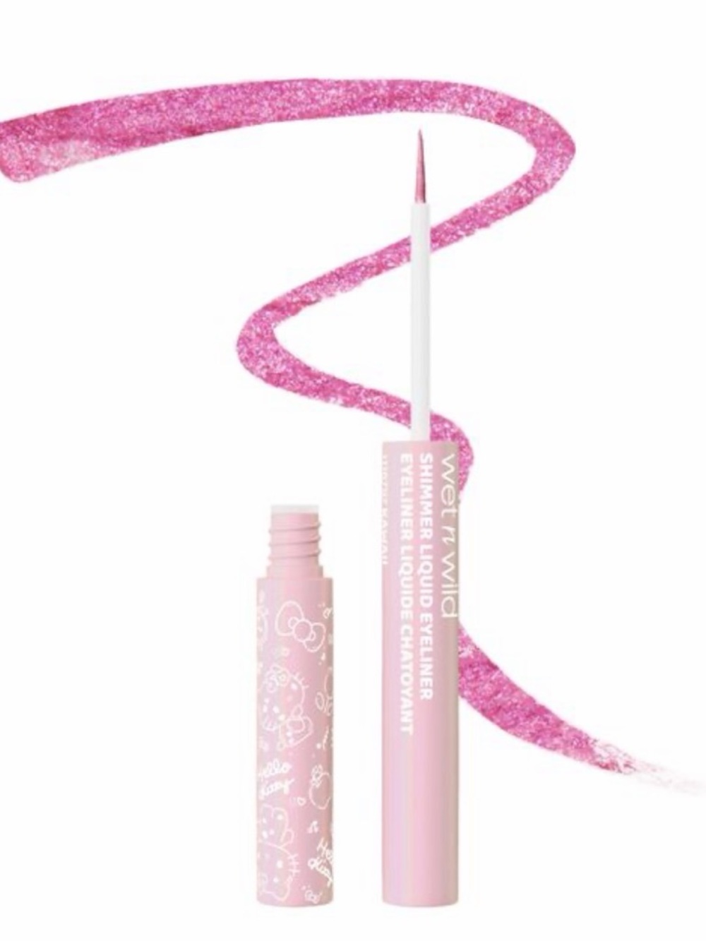 wet n wild Hello Kitty Shimmer Liquid Eyeliner - Pink - Picture 2 of 5